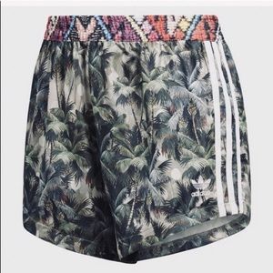 Adidas x FARM tropical track shorts